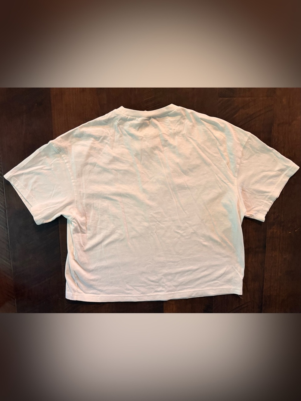 H&M White Cropped Crewneck Tee Size Small NWT - Picture 2 of 4
